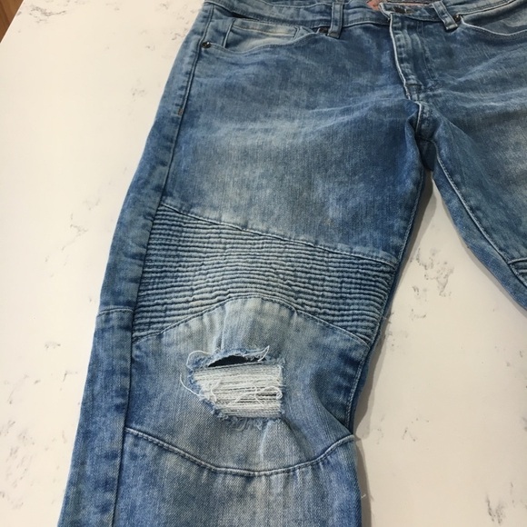 BDG men distressed skinny jeans blue size:33 - Picture 3 of 8